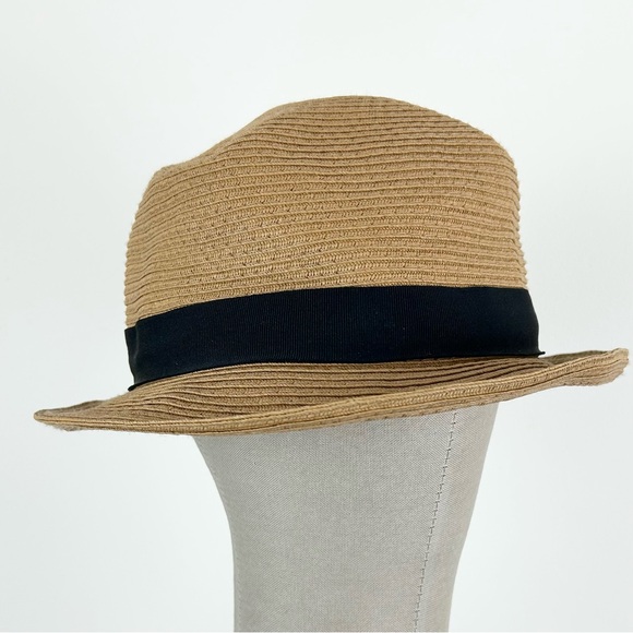 Aritzia Talulah Straw Hat Black Bow - Picture 5 of 7